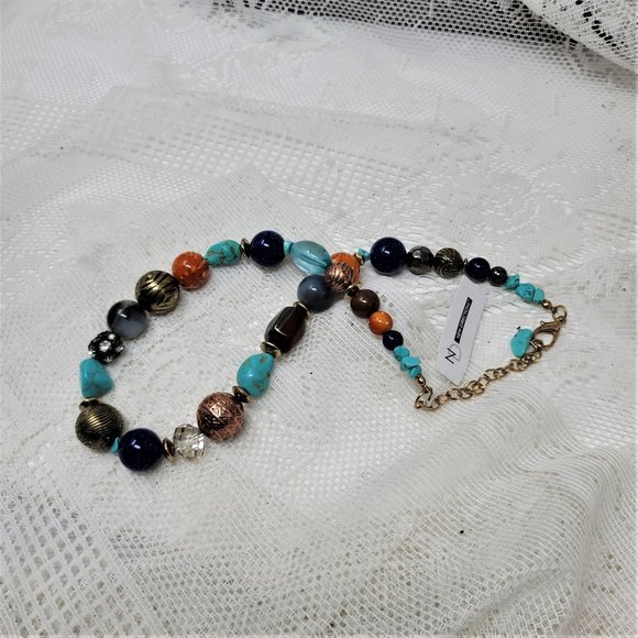 Colorful Necklace with Interesting Beads New Direction - Picture 5 of 9